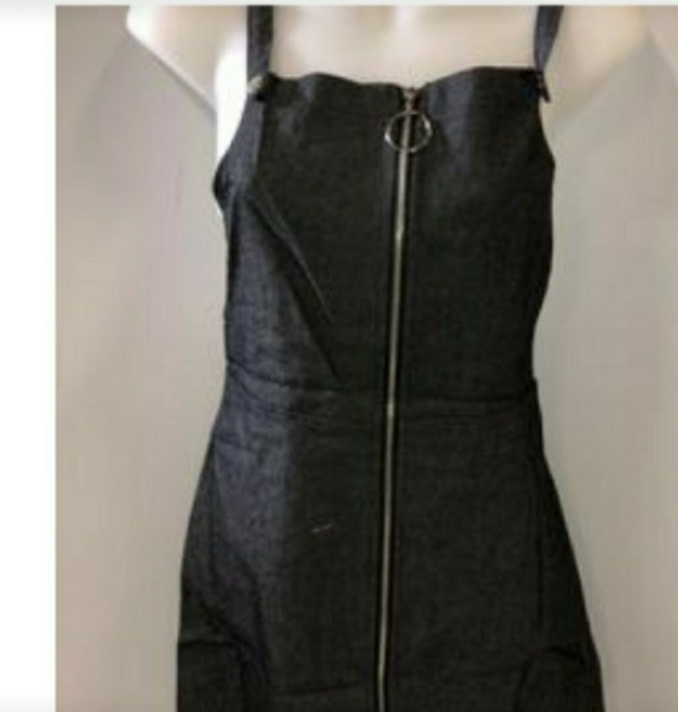 Black zipper dress